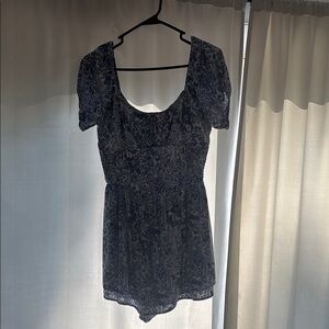 Hollister Blue Floral Mini Dress